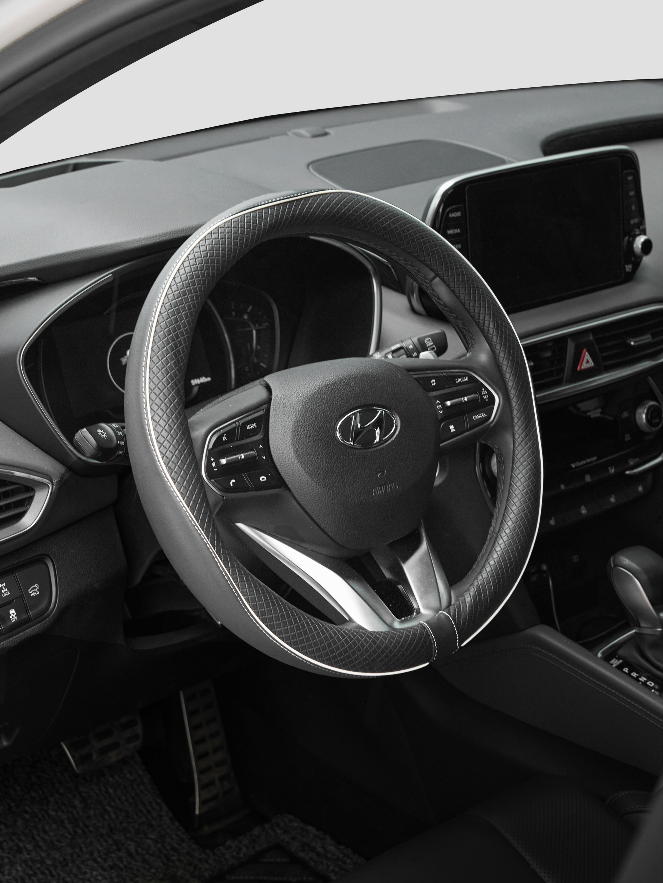 Чехол на руль авто 375 мм сетчатый