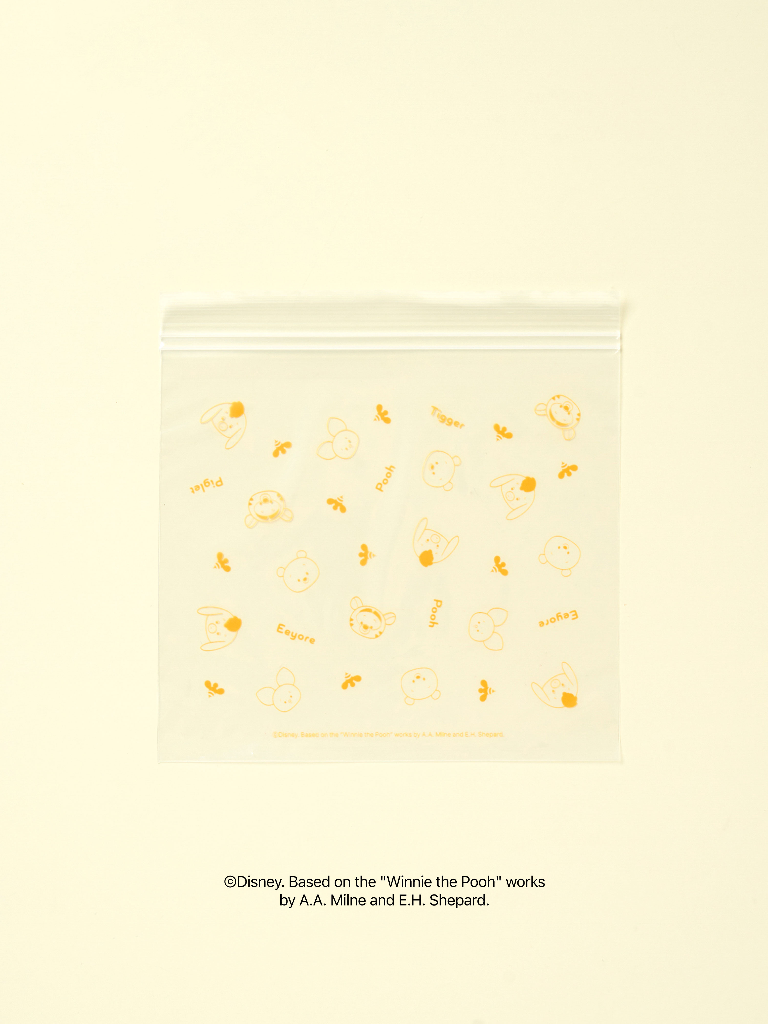 디즈니 위니더푸 다용도 이중 지퍼백 16 X 16 cm 12매입