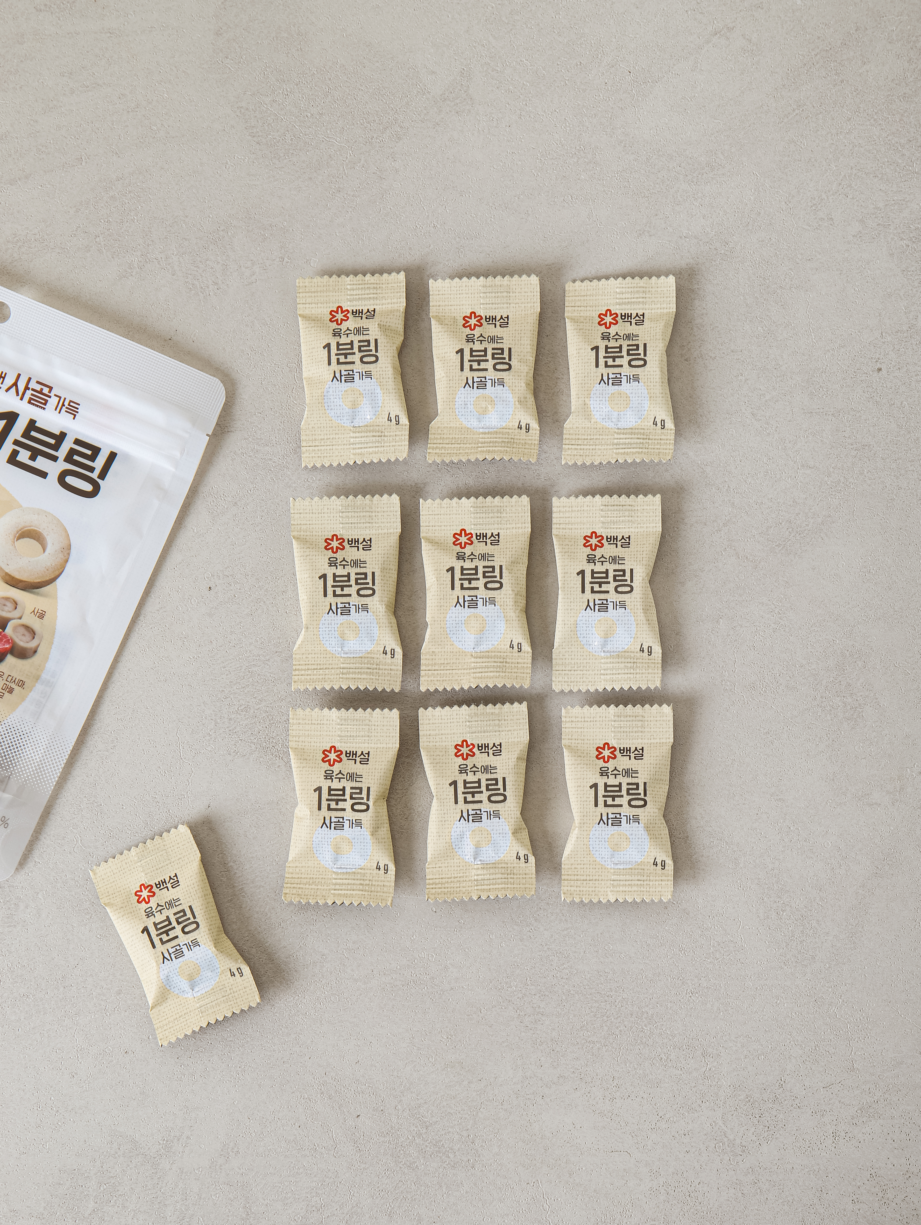 CJ사골육수육수1분링(40 g, 4 g*10개입)
