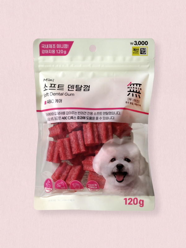 [펫] 바우와우 무마진 소프트 덴탈껌 미니 120 g ABC케어