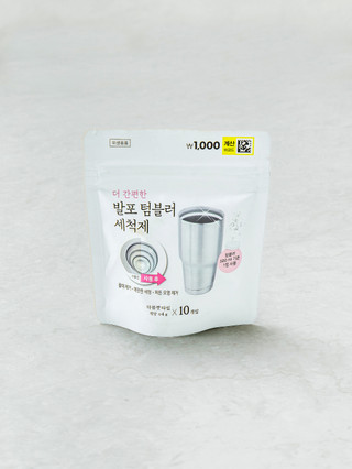 동구밭 더 간편한 발포 텀블러 세척제 4 g X 10 개입