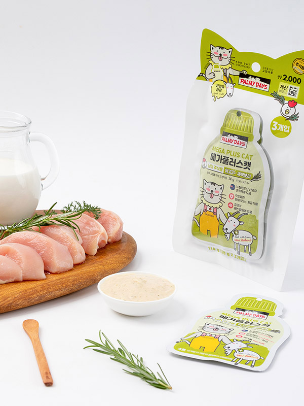 Лакомство для кошек Mega Plus курица и ячмень 38 г х 3 шт.