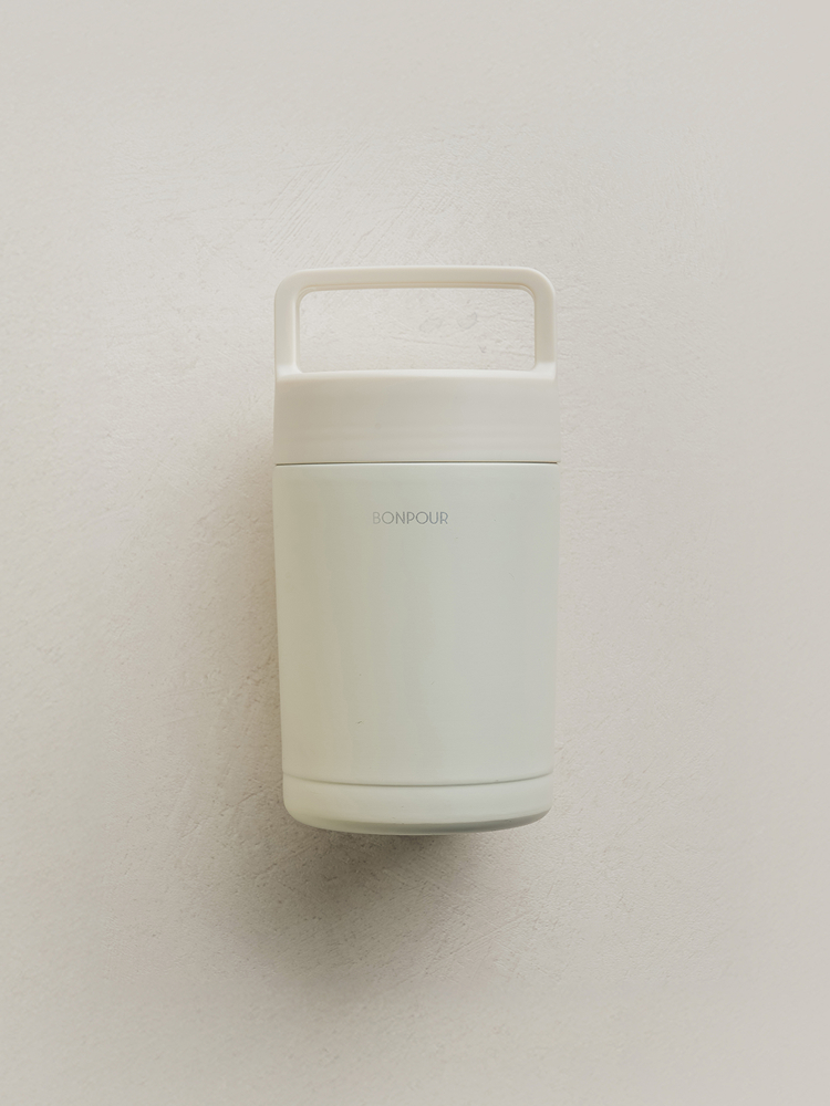 손잡이 보온 죽통 500 ml 아이보리
