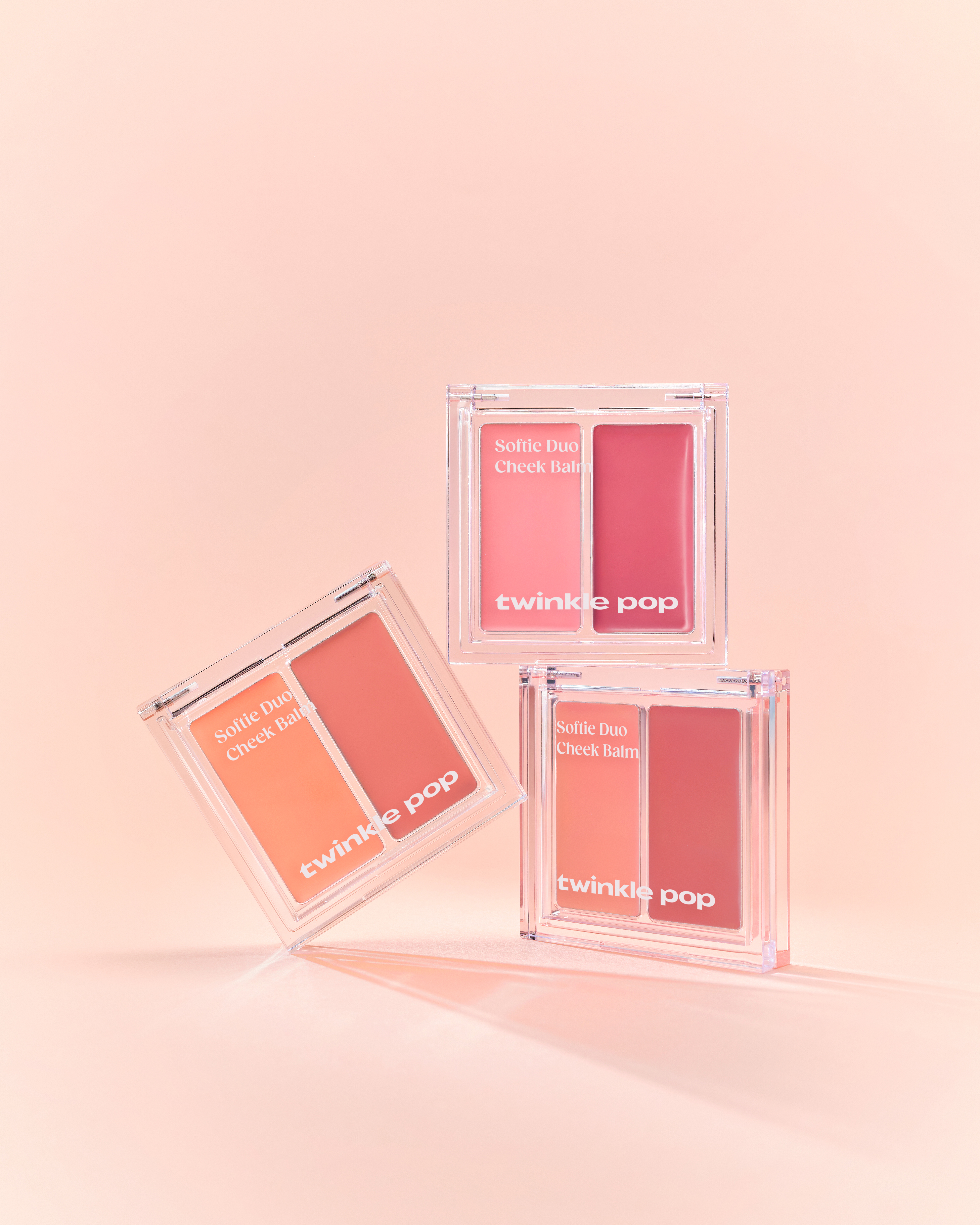 [02 Peach Mousse] Румяна Twinkle Pop Softie Duo by CLIO