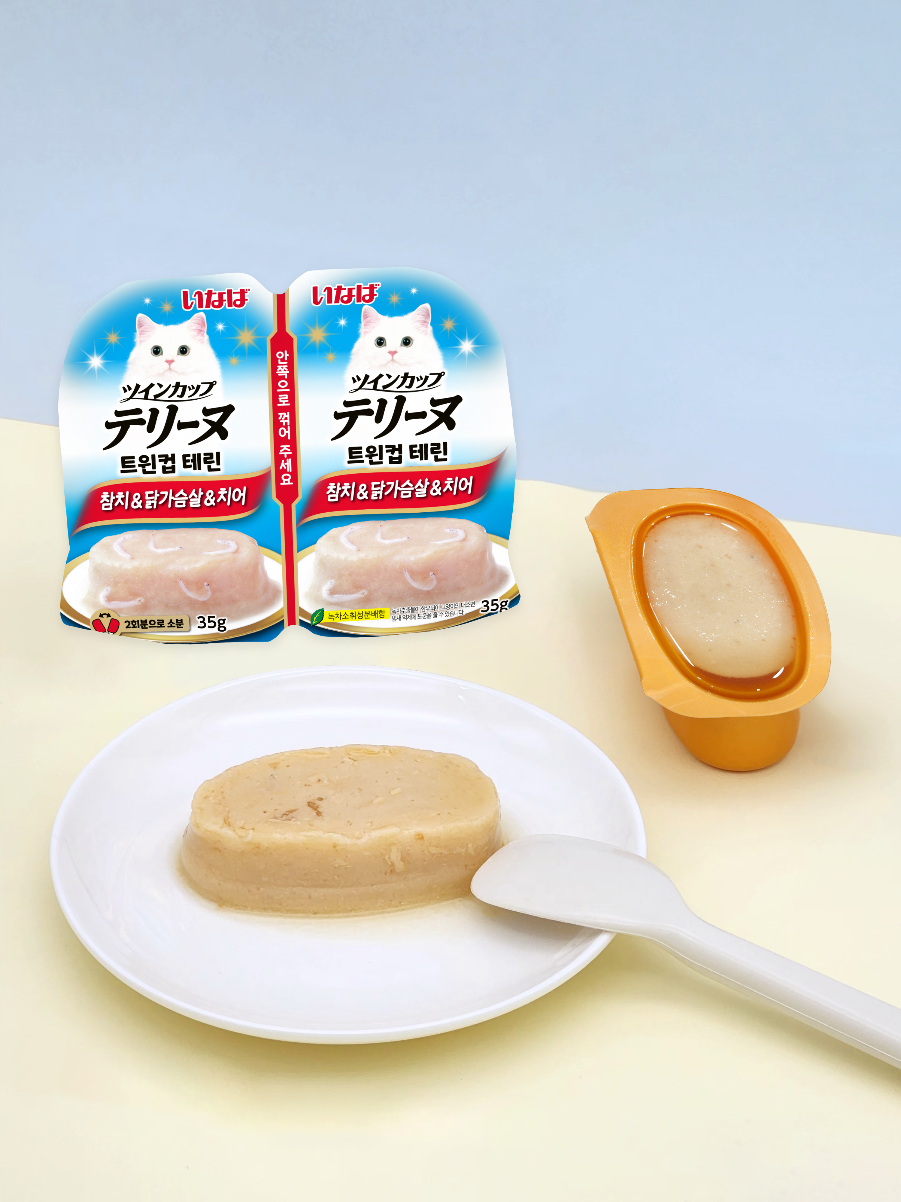 [Питомец] Влажный корм Inaba тунец, курица и малек 35 г x 2 шт.