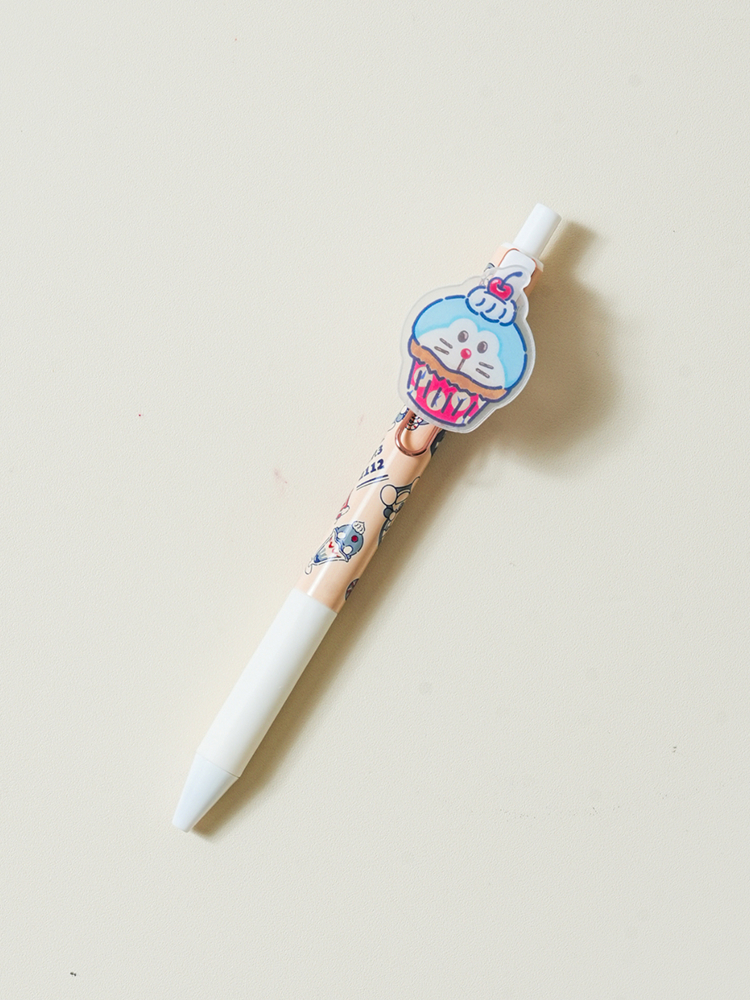 도라에몽 아크릴 장식 젤 펜 0.5 mm 검정
