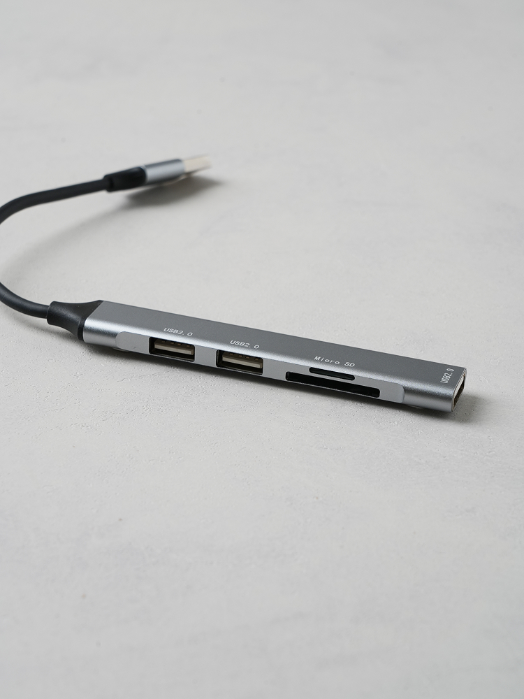 화성 일렉컴 USB-A 3포트 허브+SD 카드 리더기