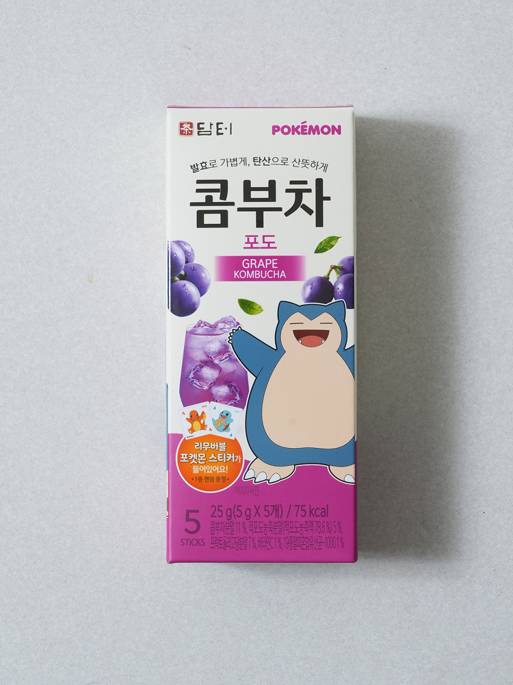 담터 포켓몬 콤부차 포도 5 g X 5개입