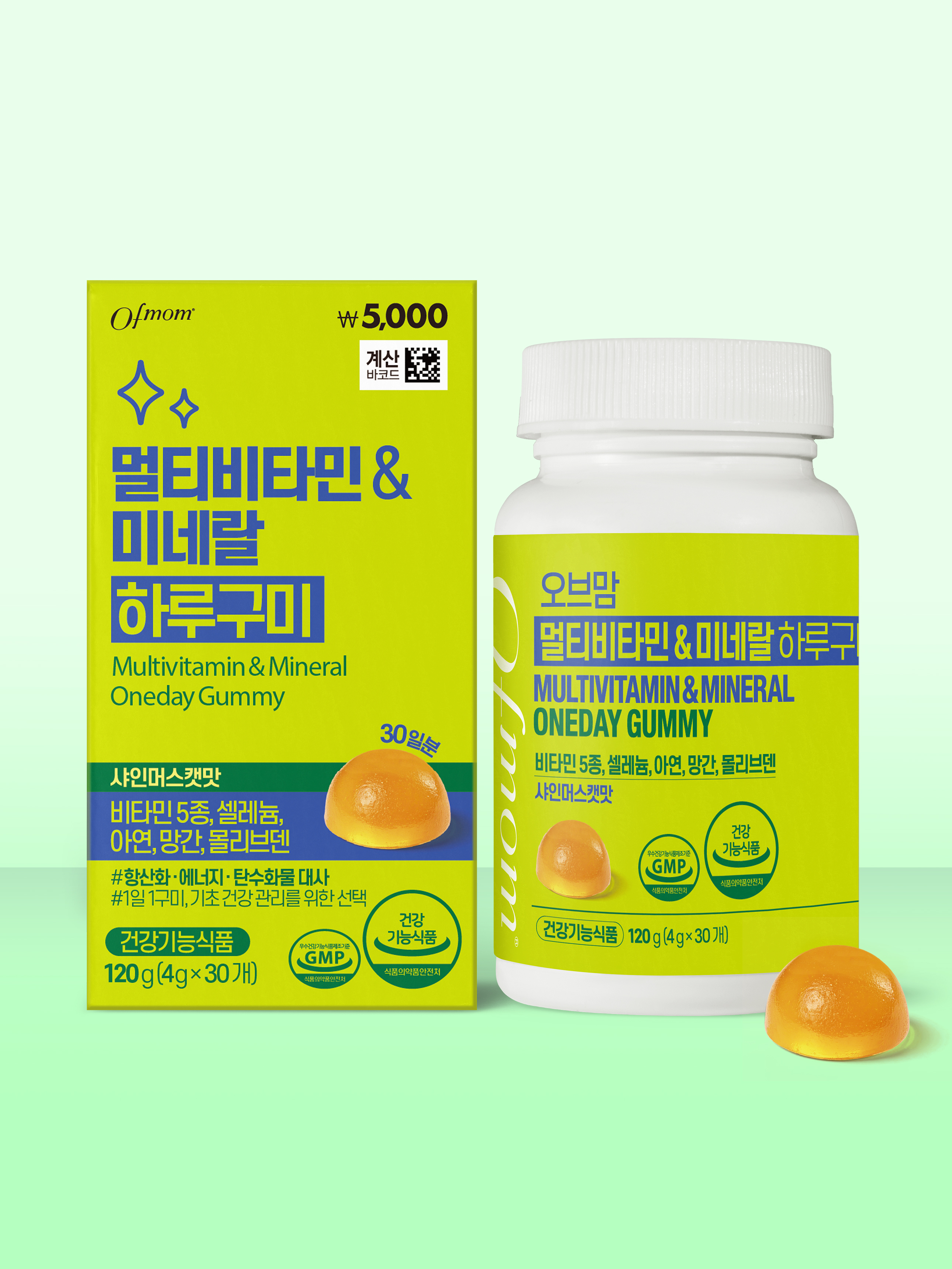 오브맘 멀티비타민＆미네랄 하루구미 30일분