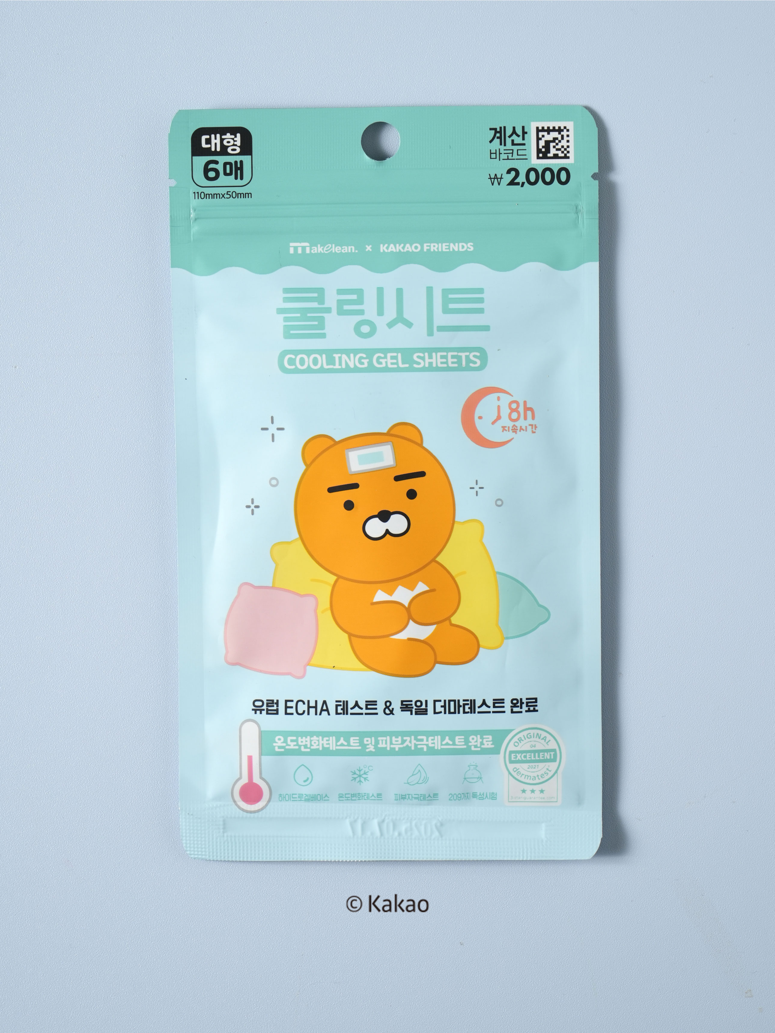 Охлаждающие пластыри Mayclean Kakao Friends L 6 шт.