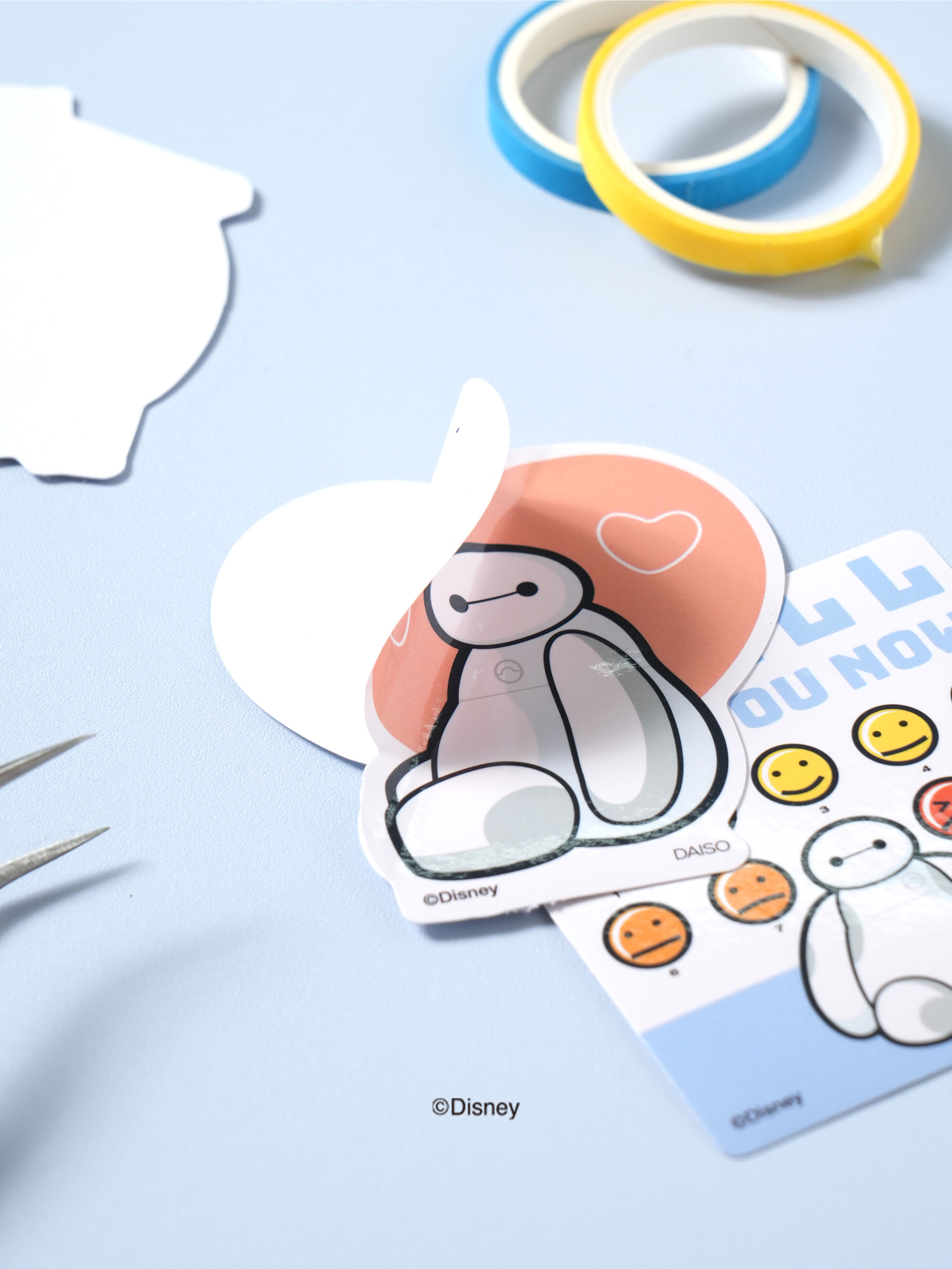 Фигурные стикеры Disney Baymax 3 шт.