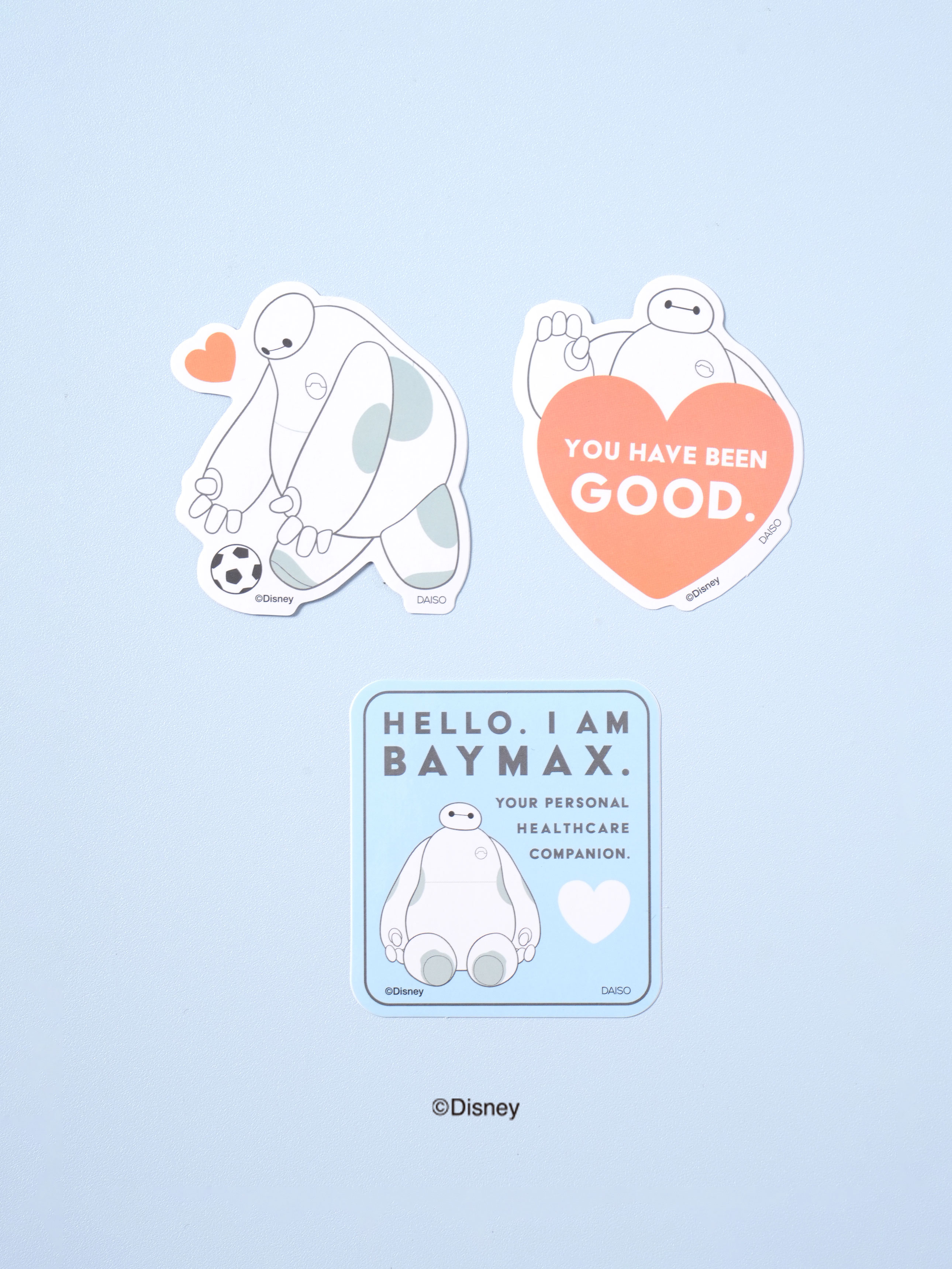 Набор стикеров Disney Baymax Сердце 3 шт.