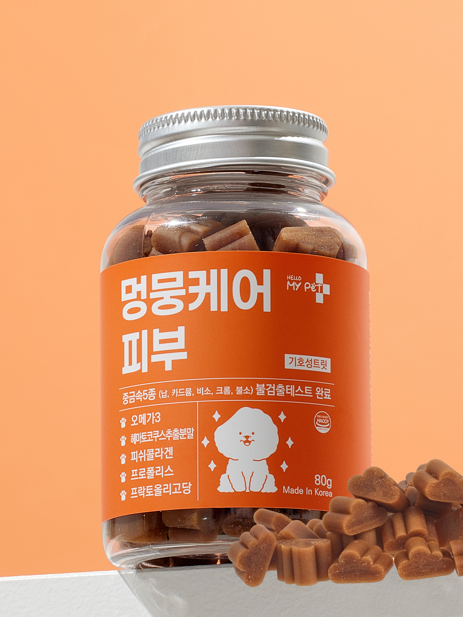 [펫] 헬로마이펫 멍뭉케어 피부 80 g