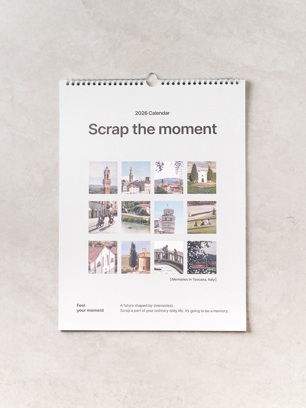 2026 Lucalab Scrap The Moment Wall Calendar