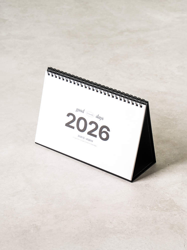 2026 베이직 가로형 탁상 달력