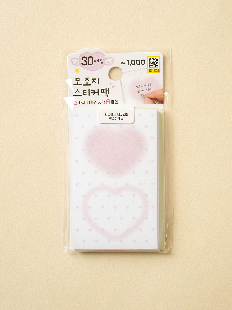 블러 모조지 스티커 팩 소형 30매입