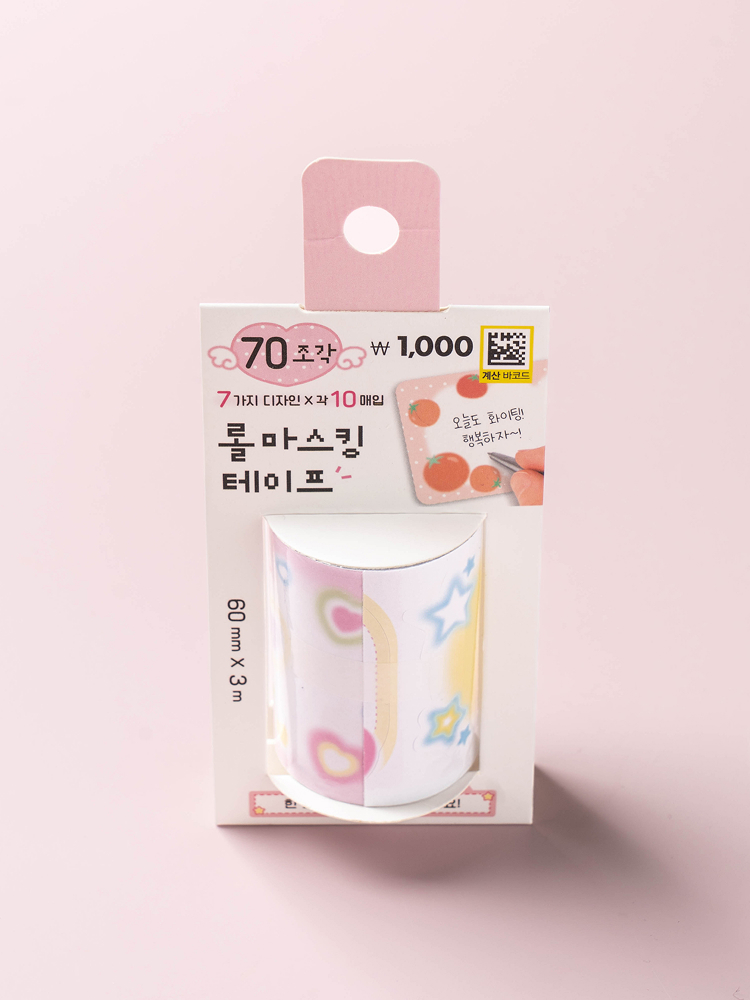 블러 모조지 키스컷 마스킹 테이프 60 mm X 3 m 메모