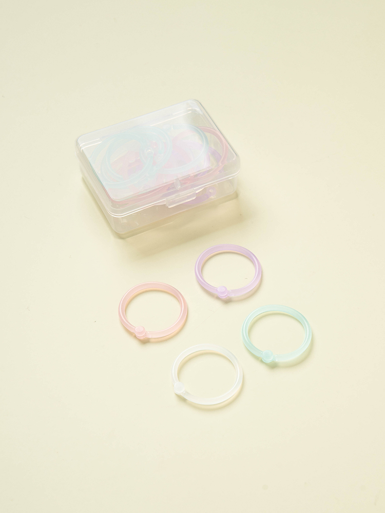 반투명 플라스틱 카드링 25 mm 20개입