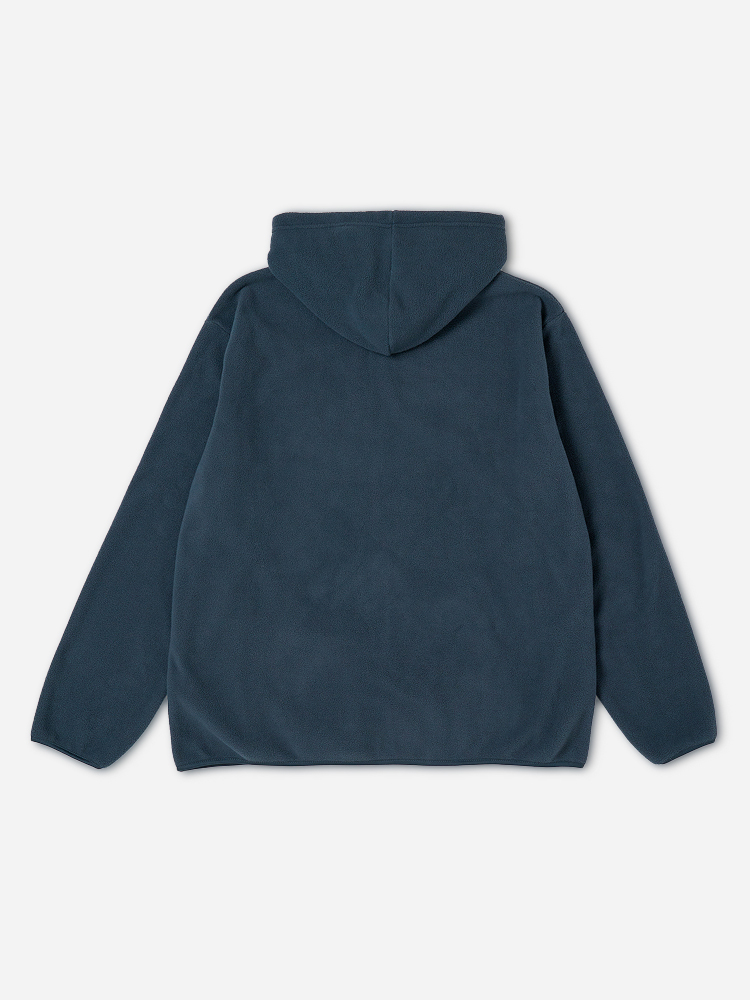 Флисовая толстовка на молнии L/XL темно-синяя