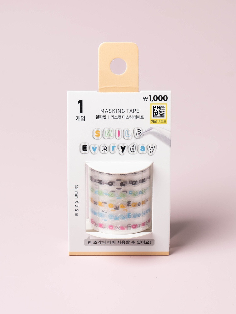알파벳 키스컷 마스킹 테이프 45 mm X 2.5 m