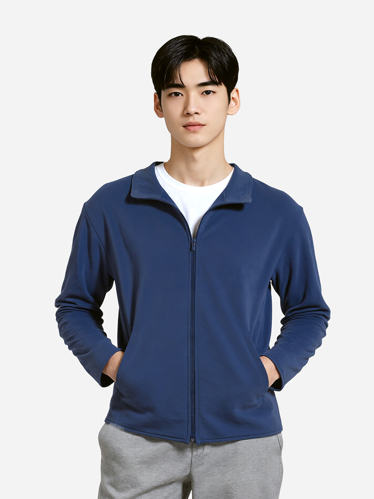 긴팔 플리스 자켓 XL 네이비