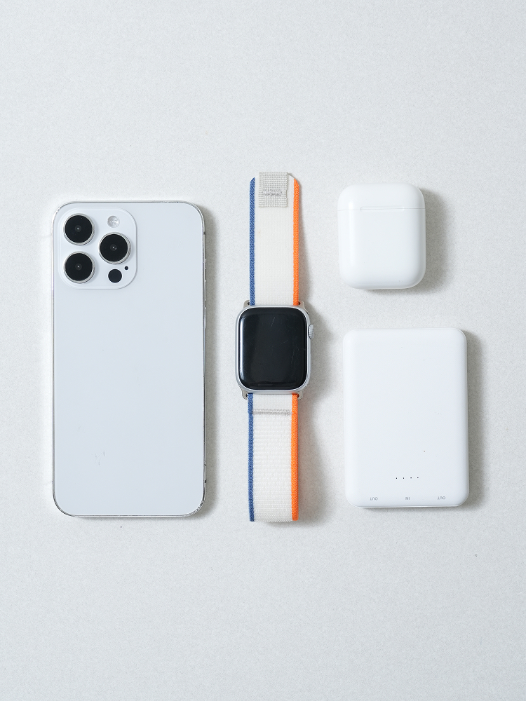 애플워치 호환용 투톤 패브릭 스트랩 42/44/45/46 mm 아이보리