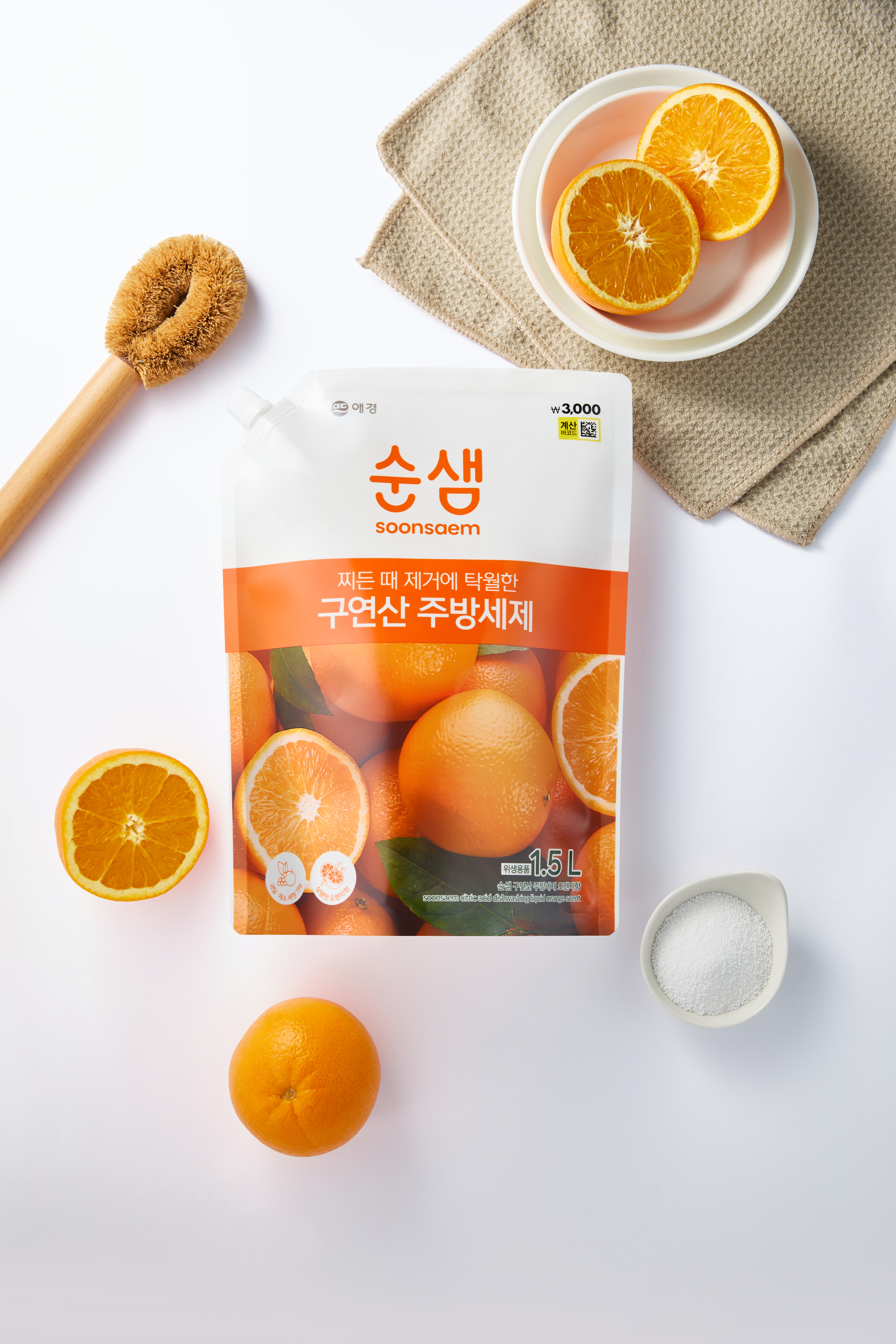 순샘 구연산 주방세제 1.5 L 오렌지 향