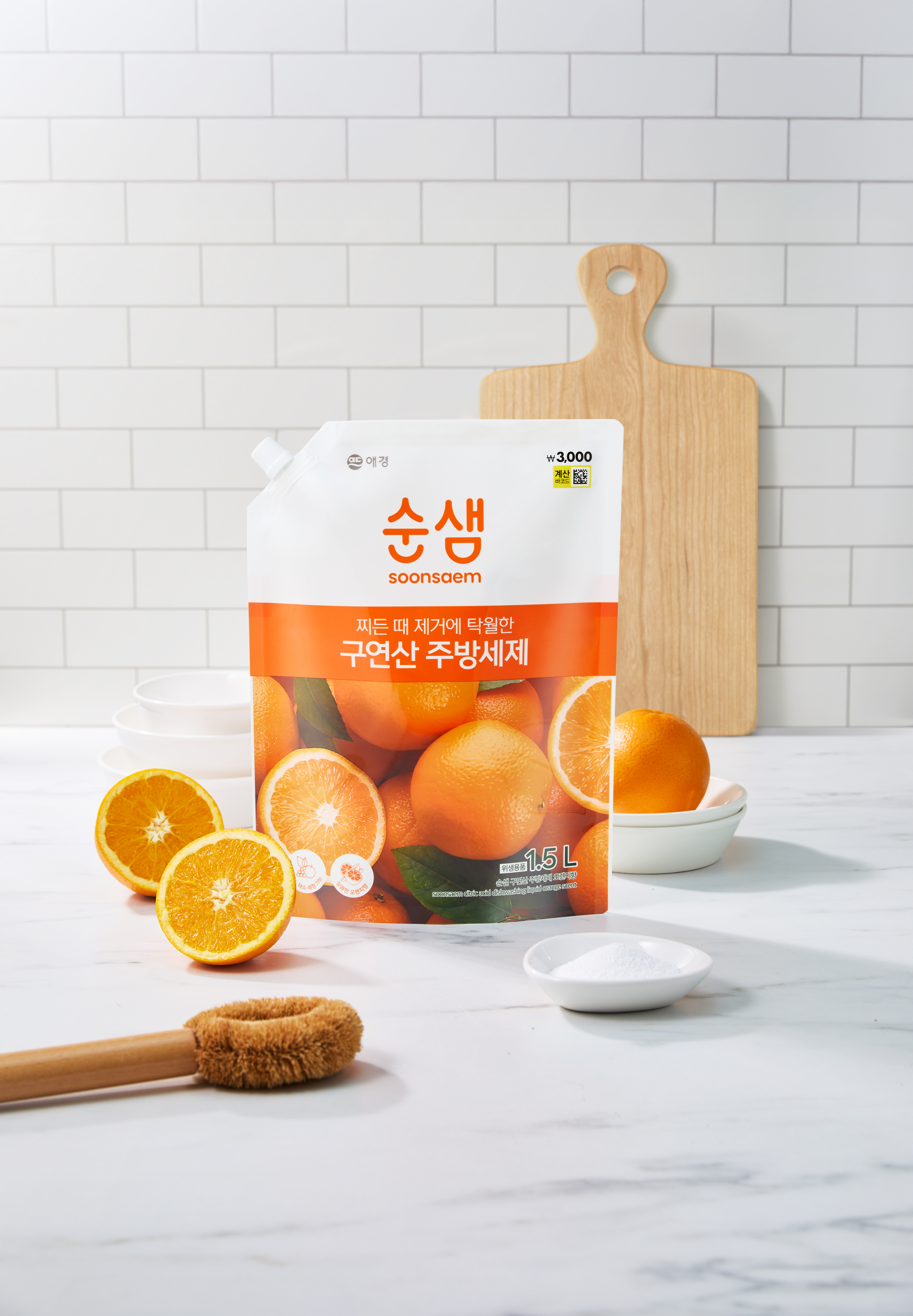 순샘 구연산 주방세제 1.5 L 오렌지 향