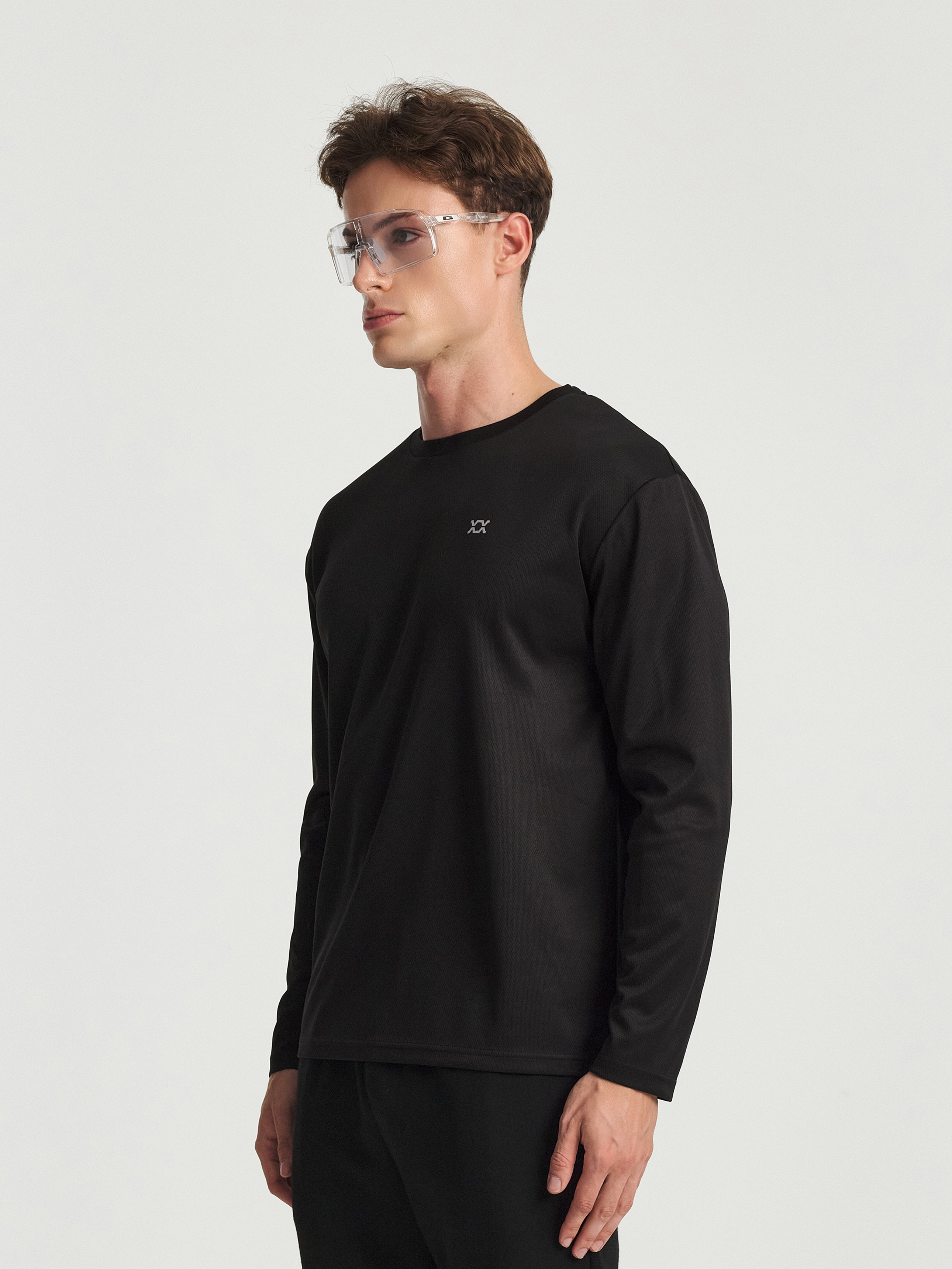 REXY 메쉬 긴팔 티셔츠 M/L/XL 블랙