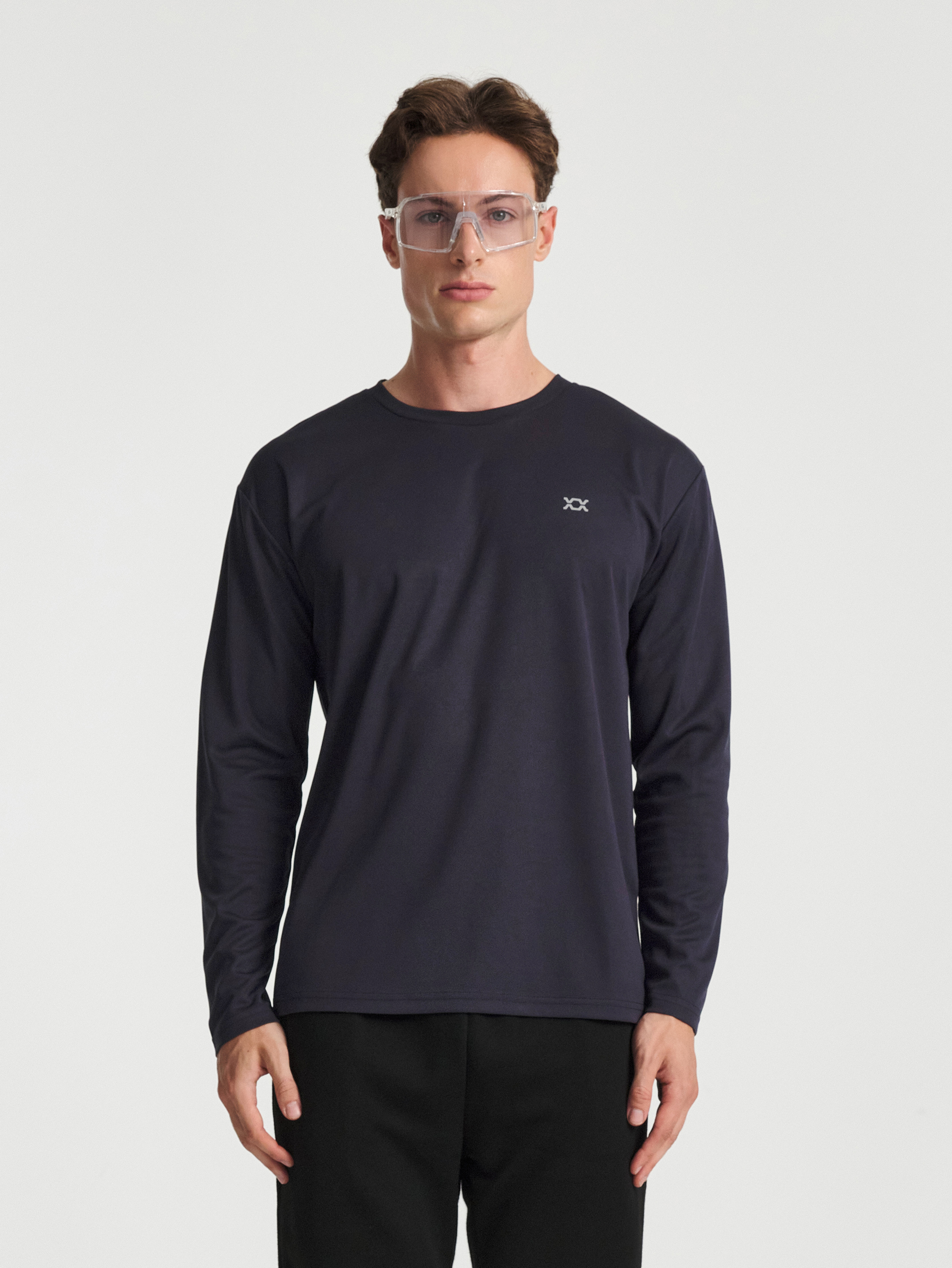 Футболка REXY PK с длинным рукавом M/L/XL темно-синяя