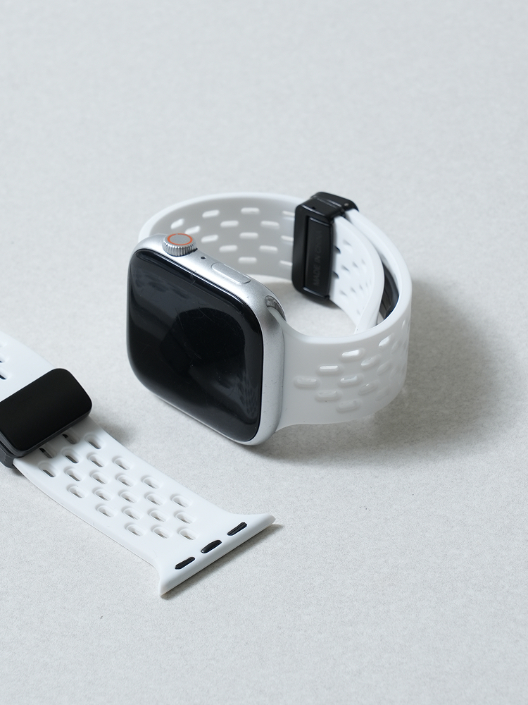 애플워치 호환용 실리콘 자석 스트랩 38/40/41/42 mm 화이트