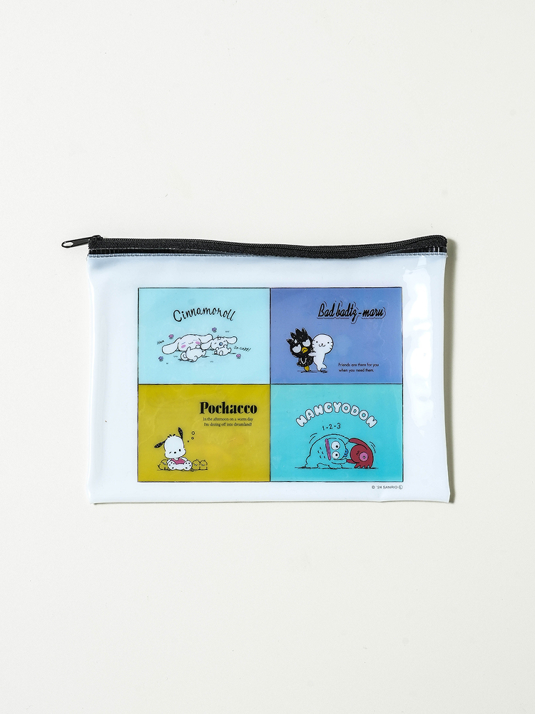 Плоский пенал Sanrio Characters, цветной
