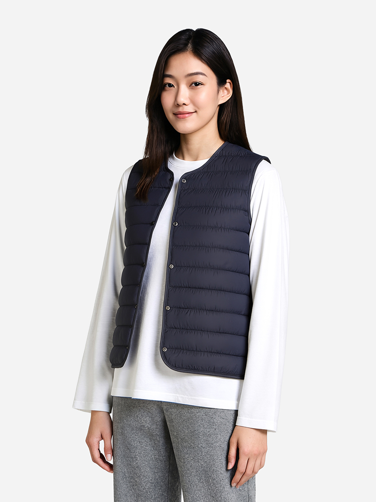 나일론 패딩 조끼 M/L/XL 블랙