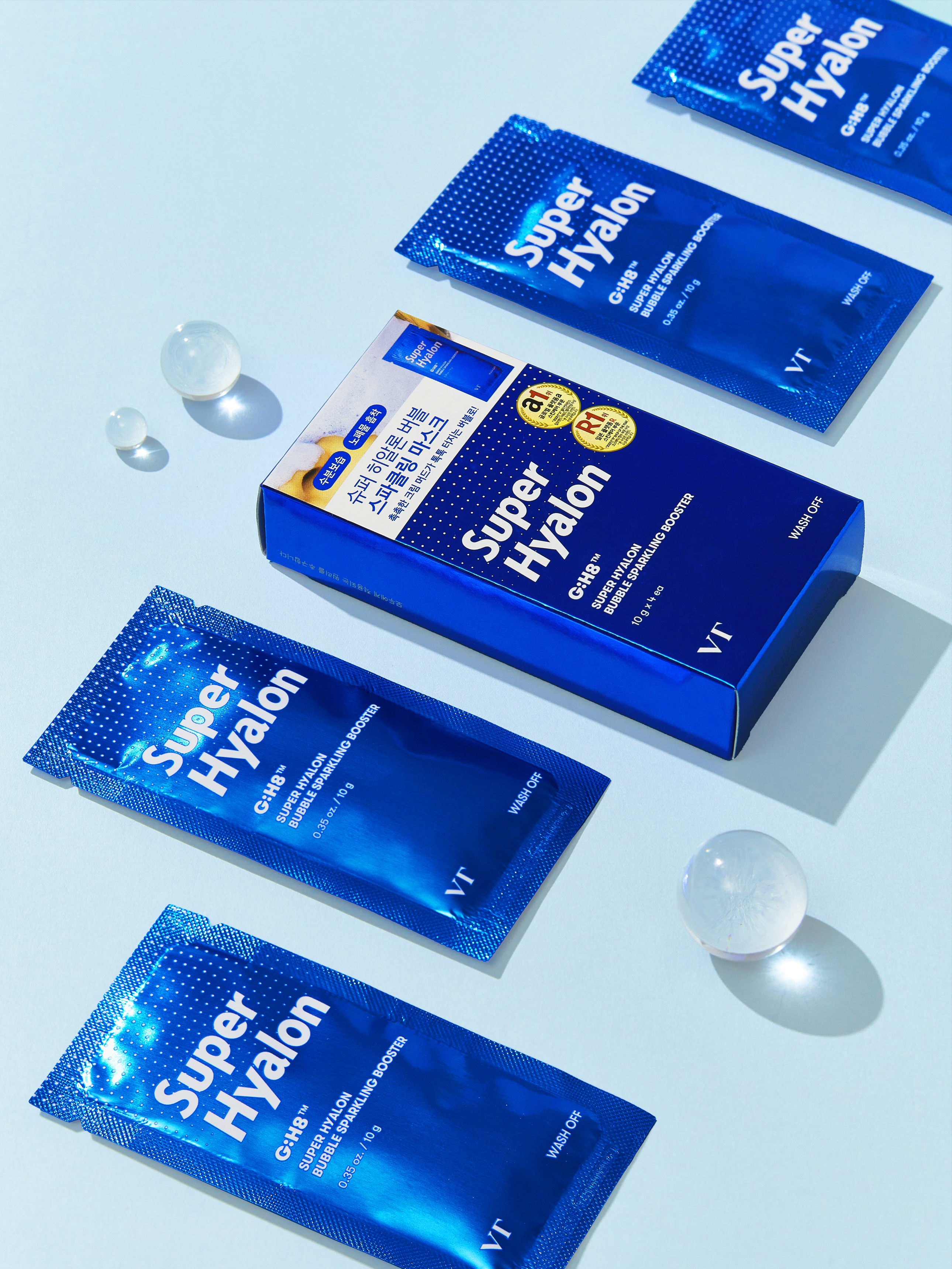 VT 슈퍼 히알론 버블 스파클링 부스터 10 g 4개입