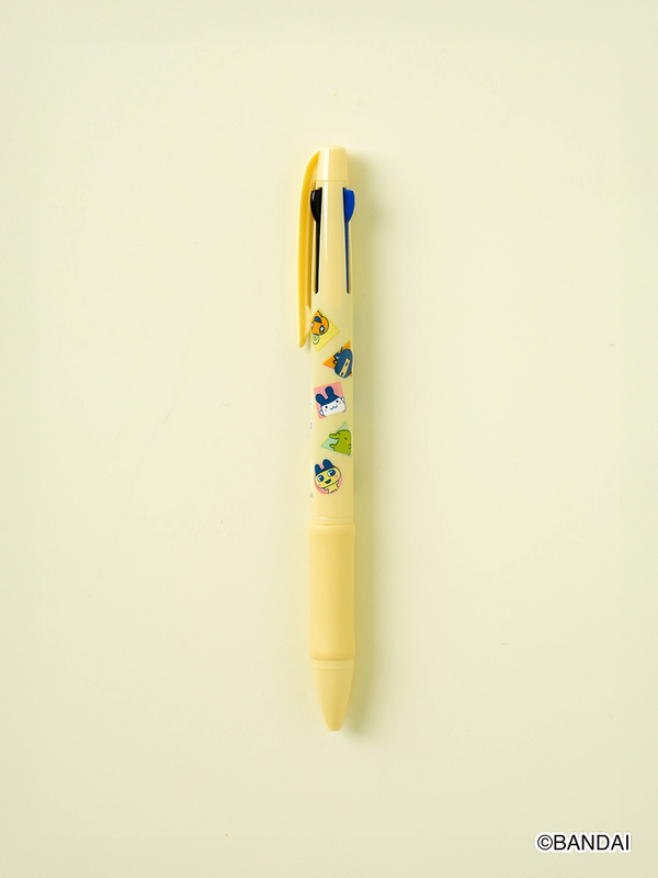 다마고치 러버 그립 3색 볼펜 0.7 mm 옐로우