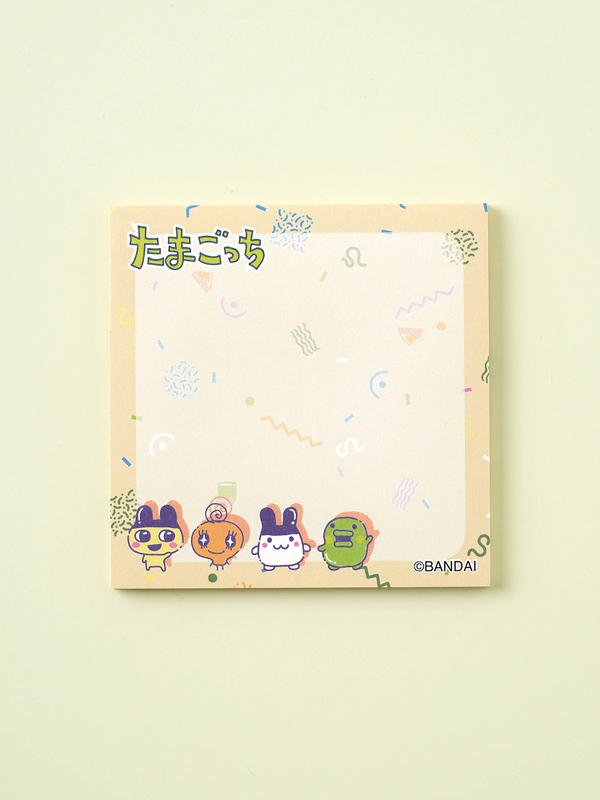 다마고치 사각 점착 메모 40매입 옐로우