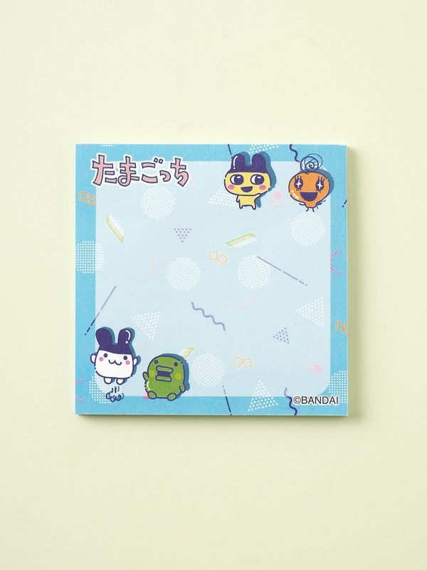 다마고치 사각 점착 메모 40매입 블루