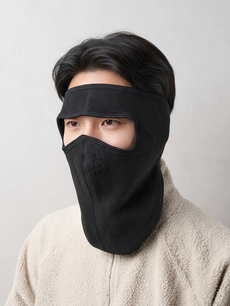 입체 양면 방한대 블랙