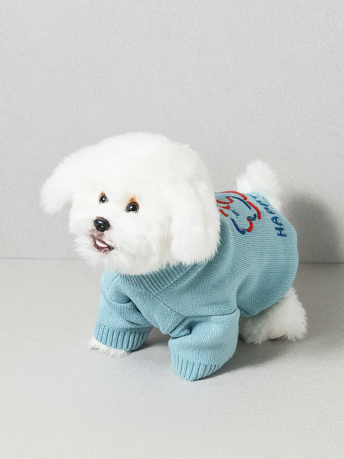 [펫] 해피 데이 니트 조끼 S
