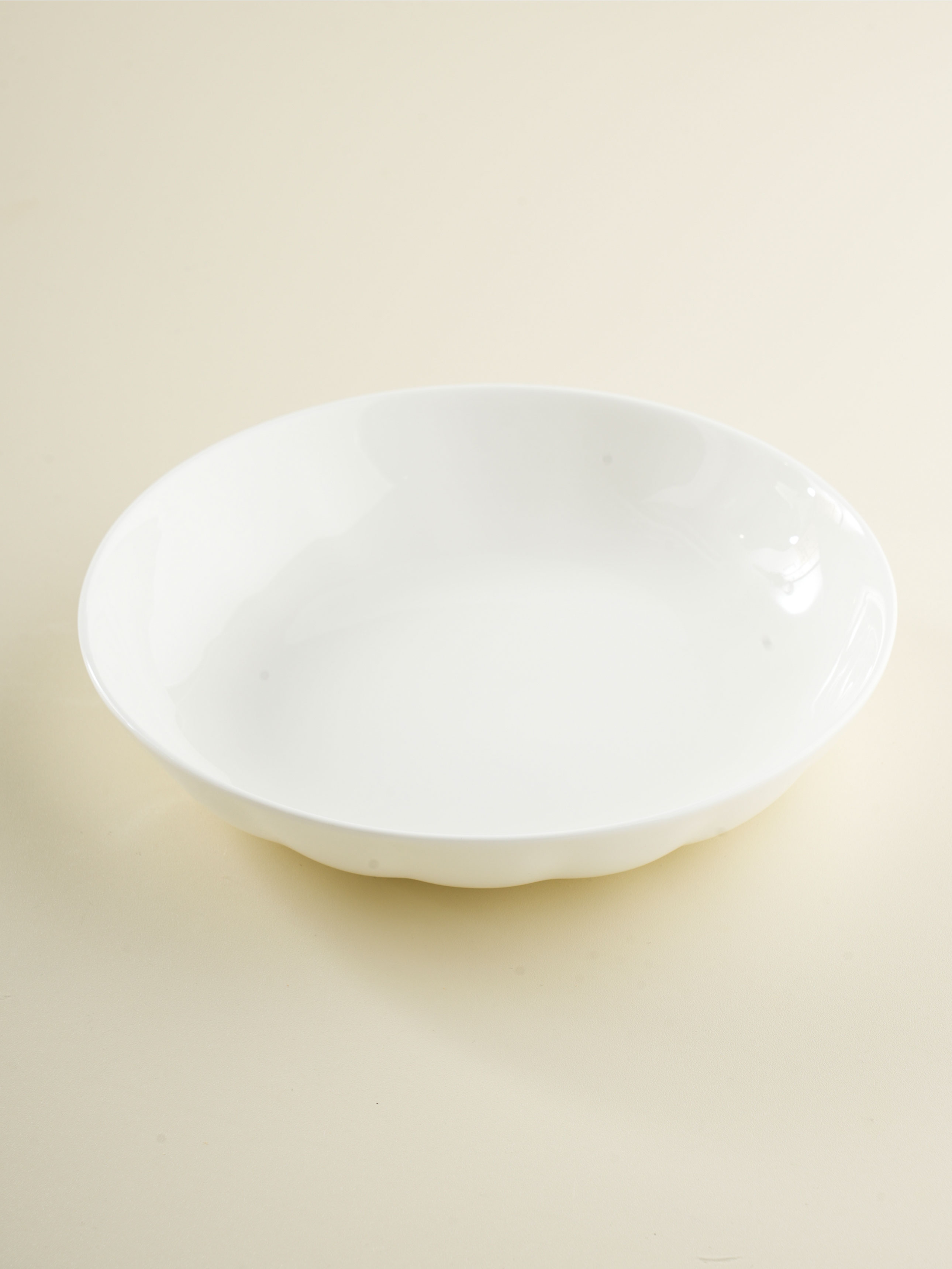 본차이나 세로 라인 깊은 접시 20 cm