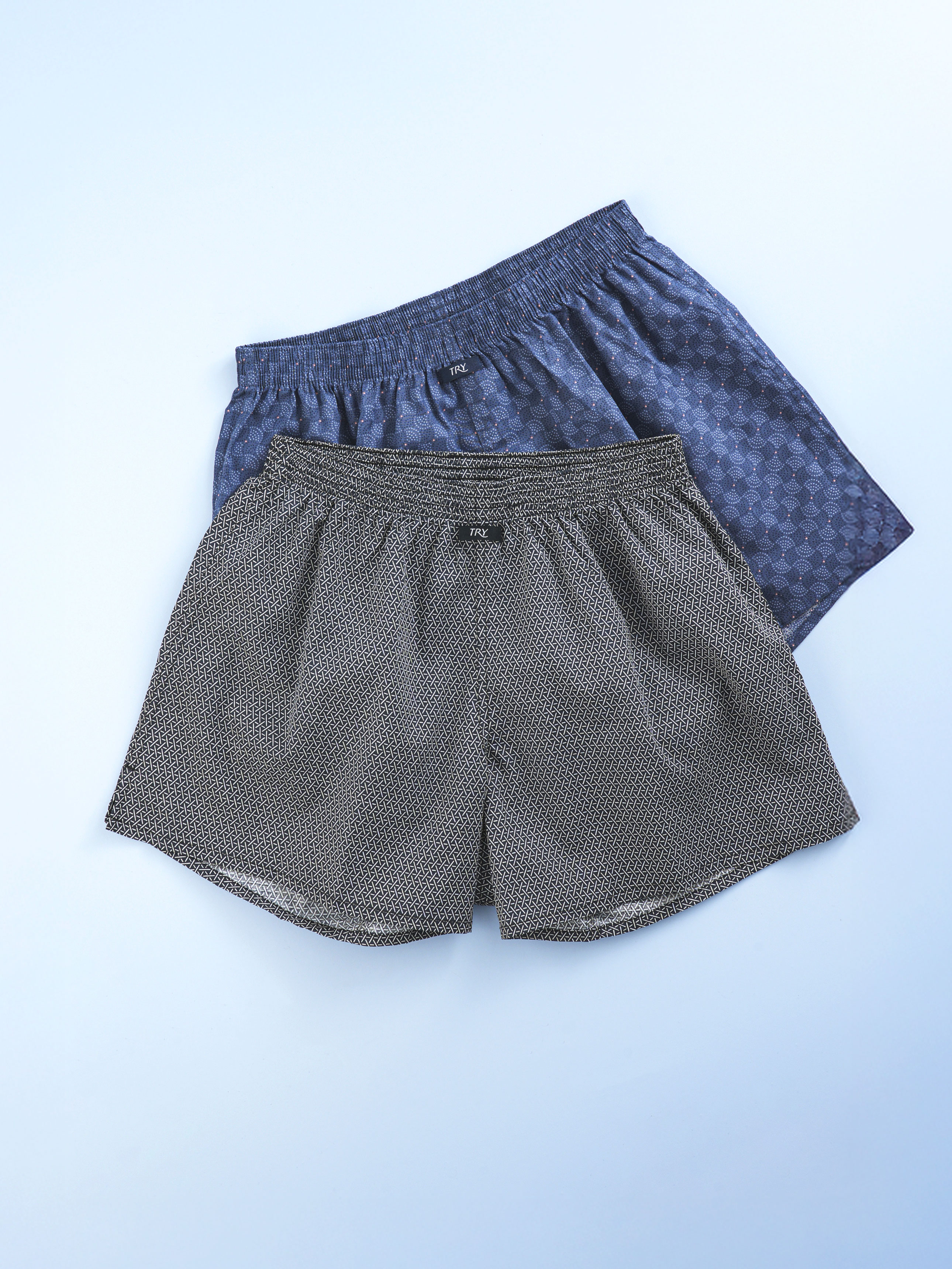 트라이 남성 사각 트렁크 XL 블랙