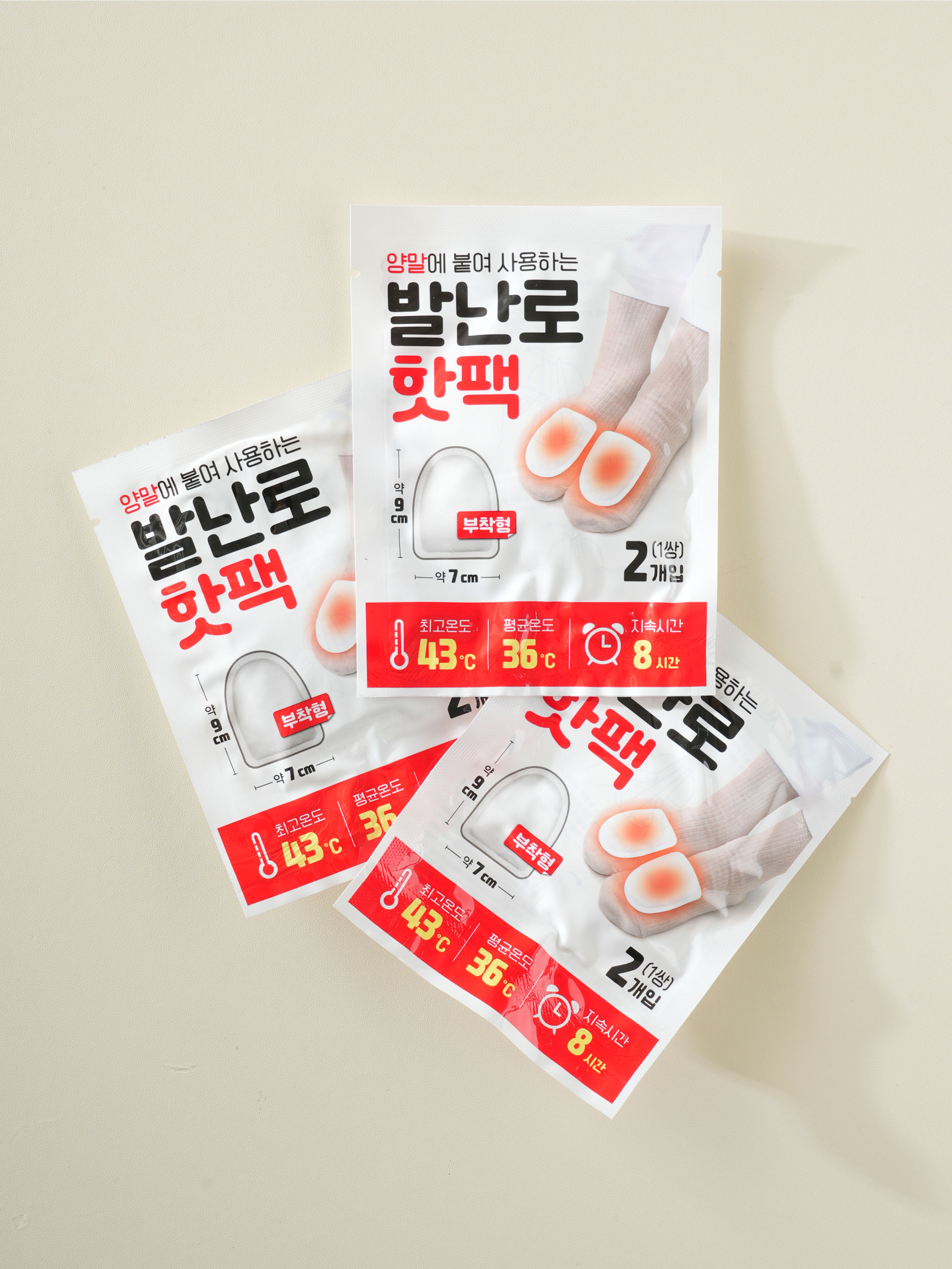 신발용 핫팩 3쌍 6개입