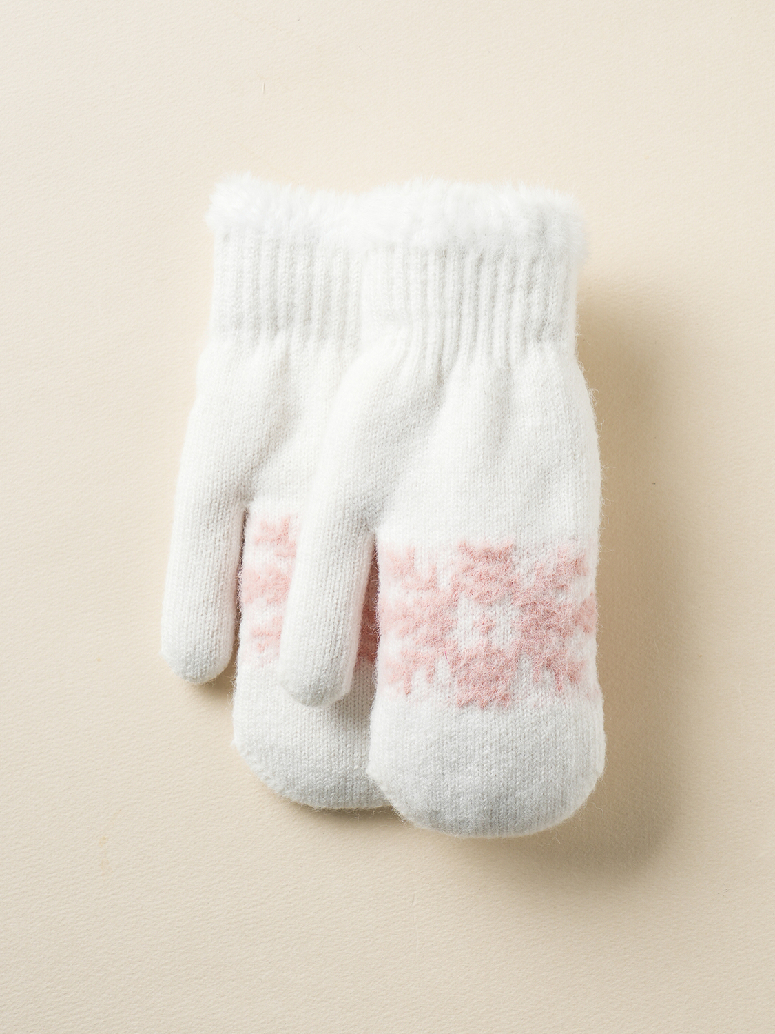 눈꽃 니트 손모아 장갑