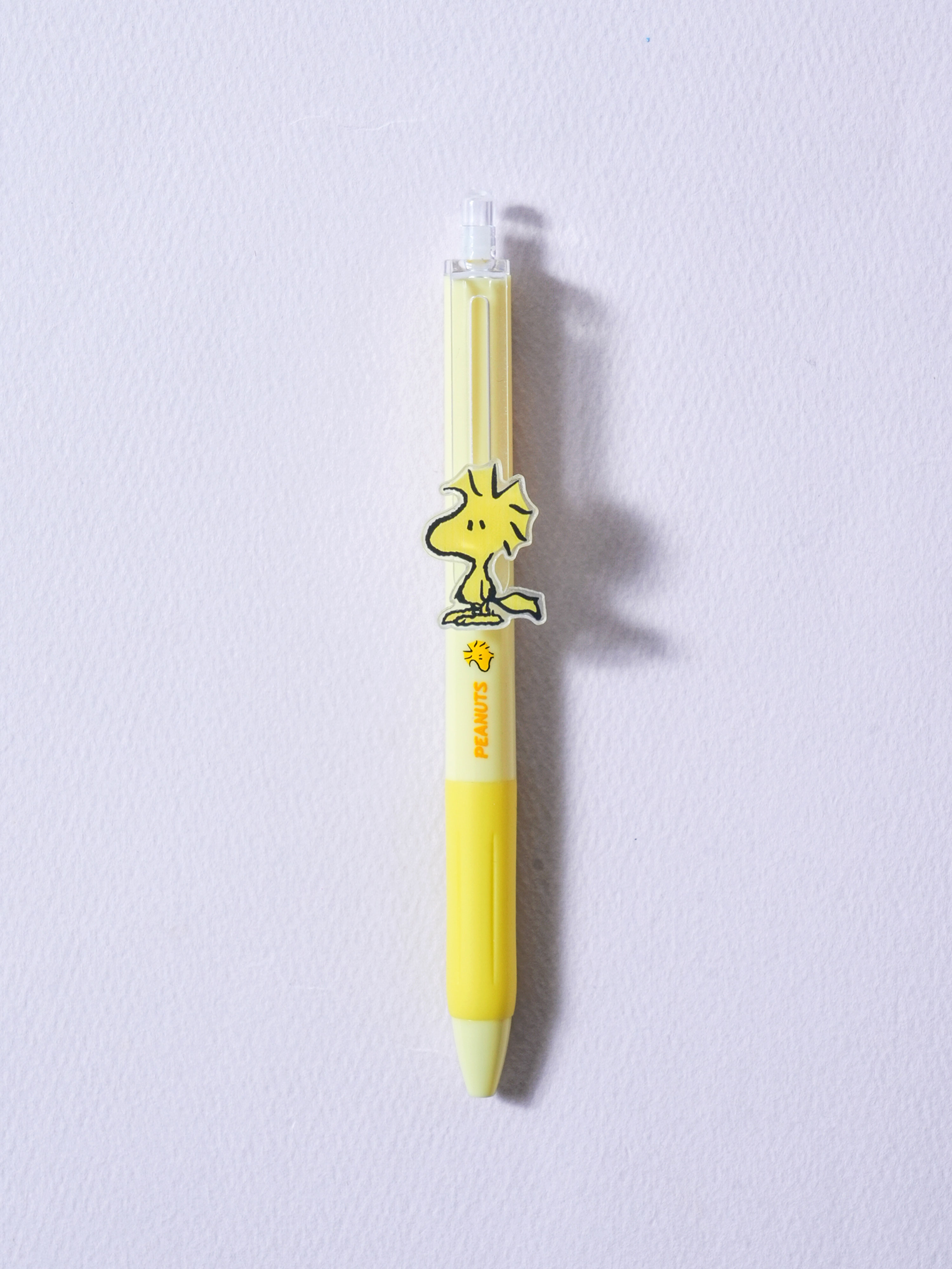 피너츠 슬라이드 볼펜 0.5 mm 블랙 우드스탁