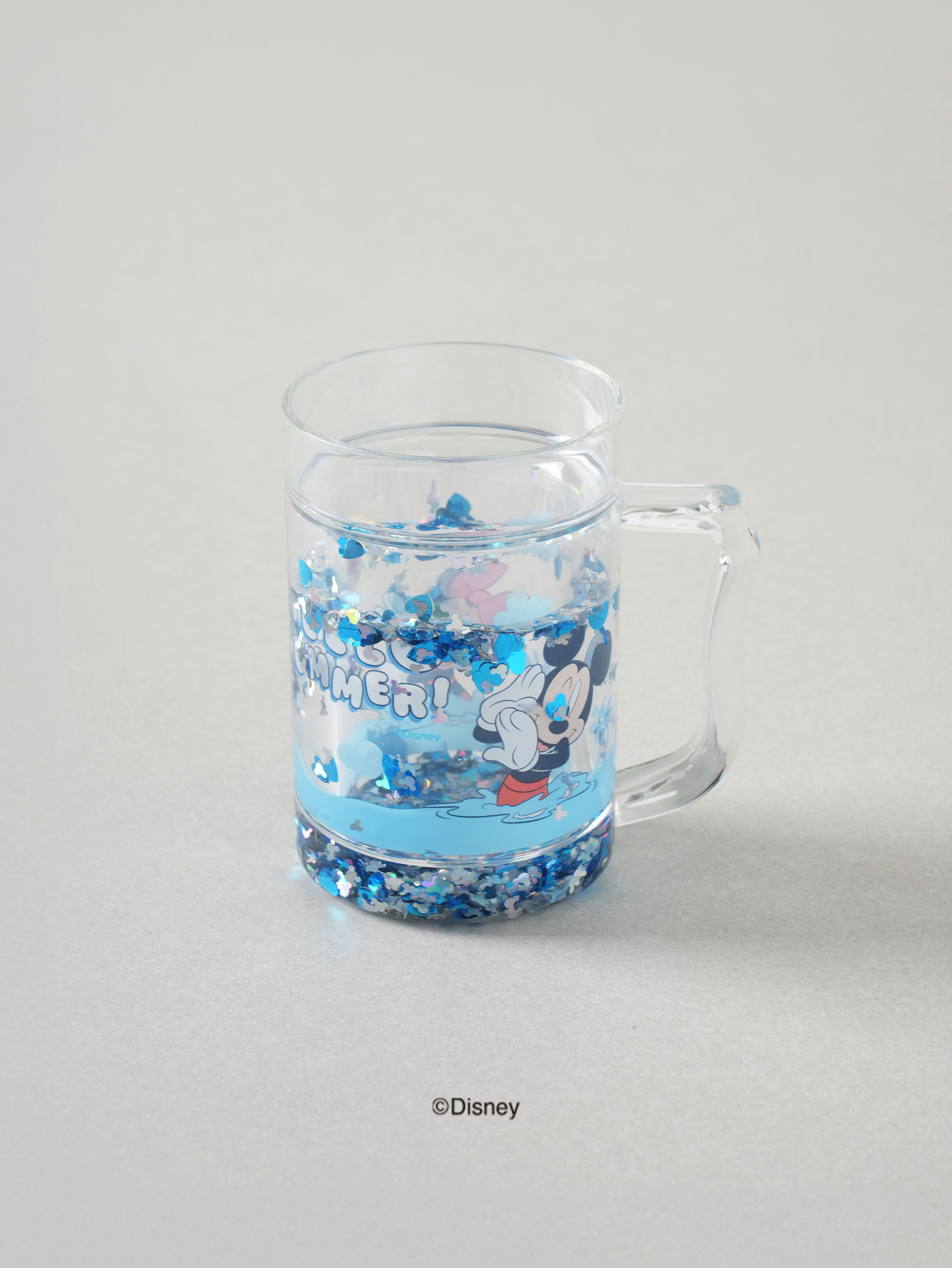 디즈니 미키미니 비즈 손잡이 컵 210 ml