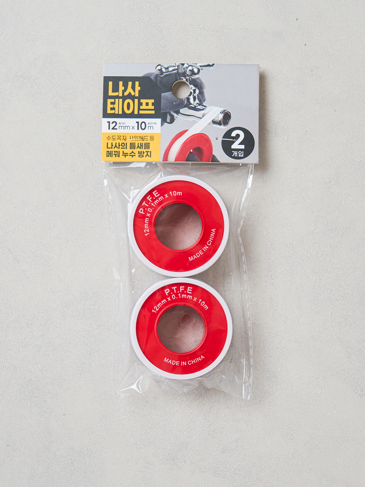 나사 테이프 12 mm X 10 m 2개입