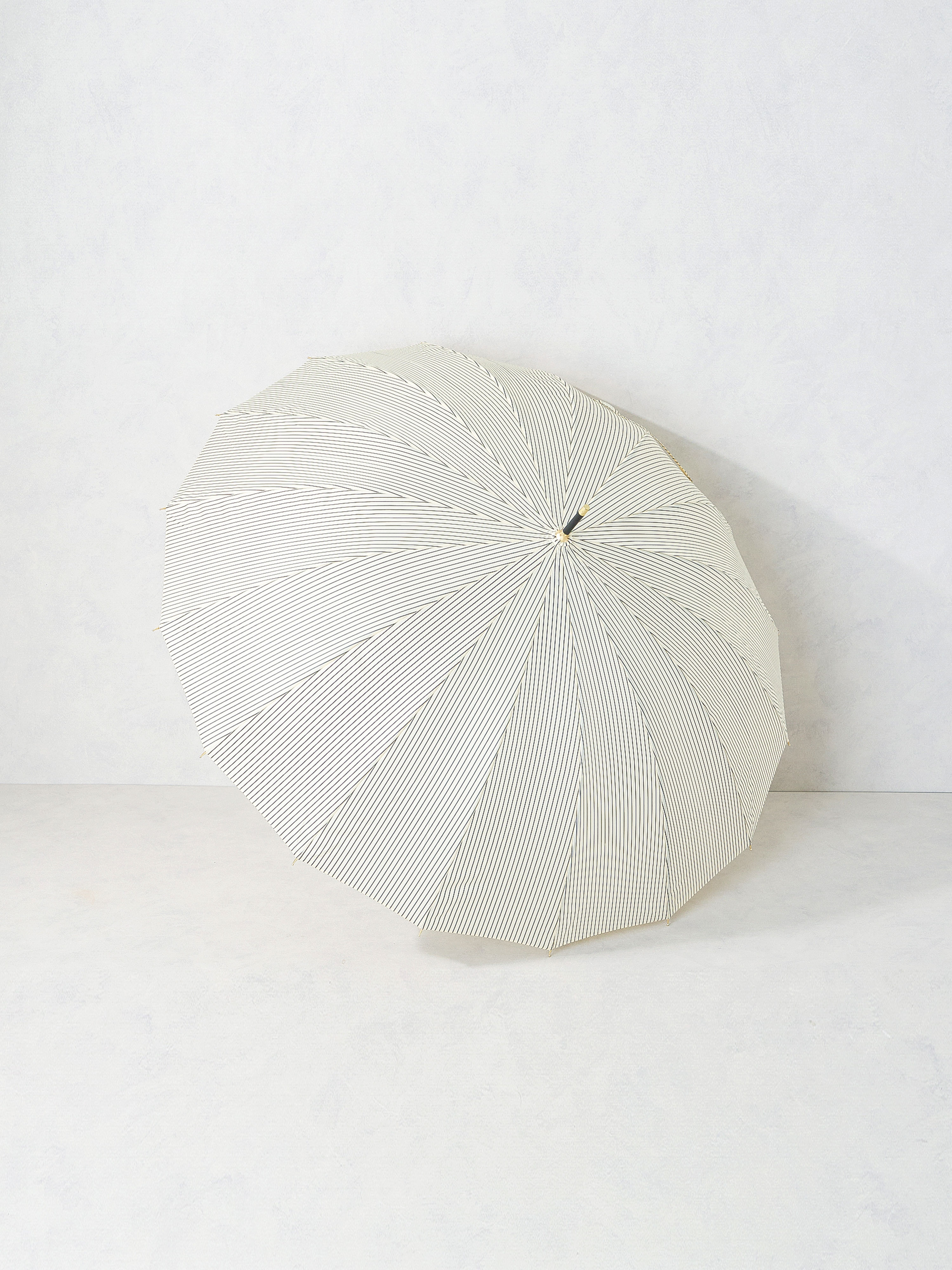 스트라이프 장우산 16K 56 cm 아이보리