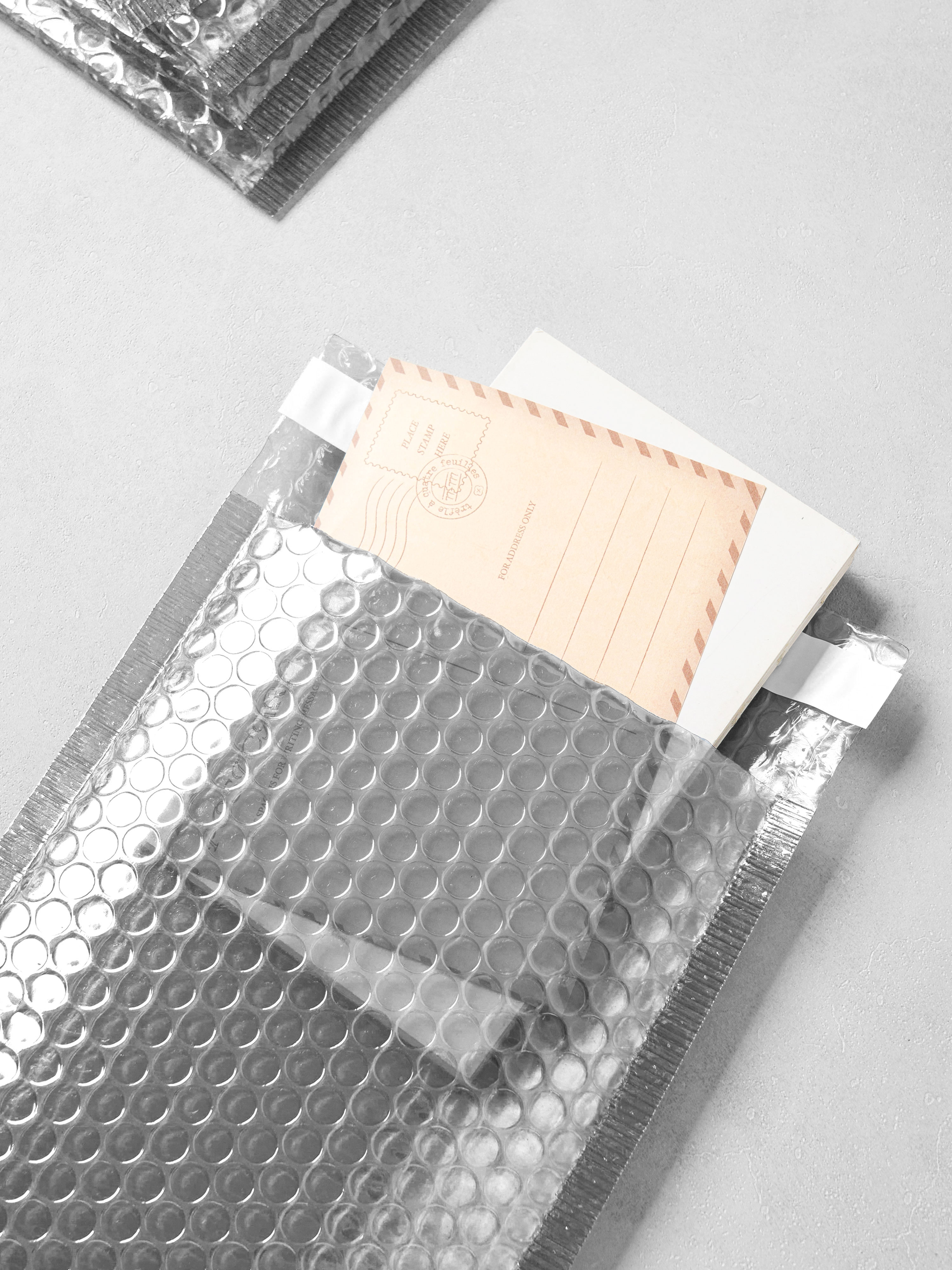 에어캡 봉투 16.5 X 23 cm 5개입 그레이