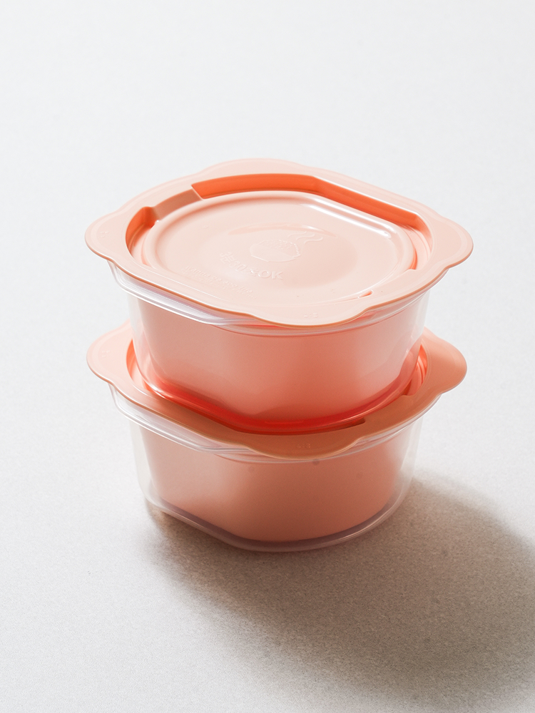 찜기 포함 전자레인지 용기 350 ml 2개입