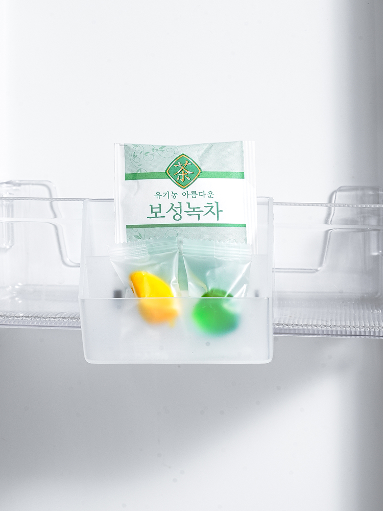 냉장고 클립형 2단 바구니 3개입